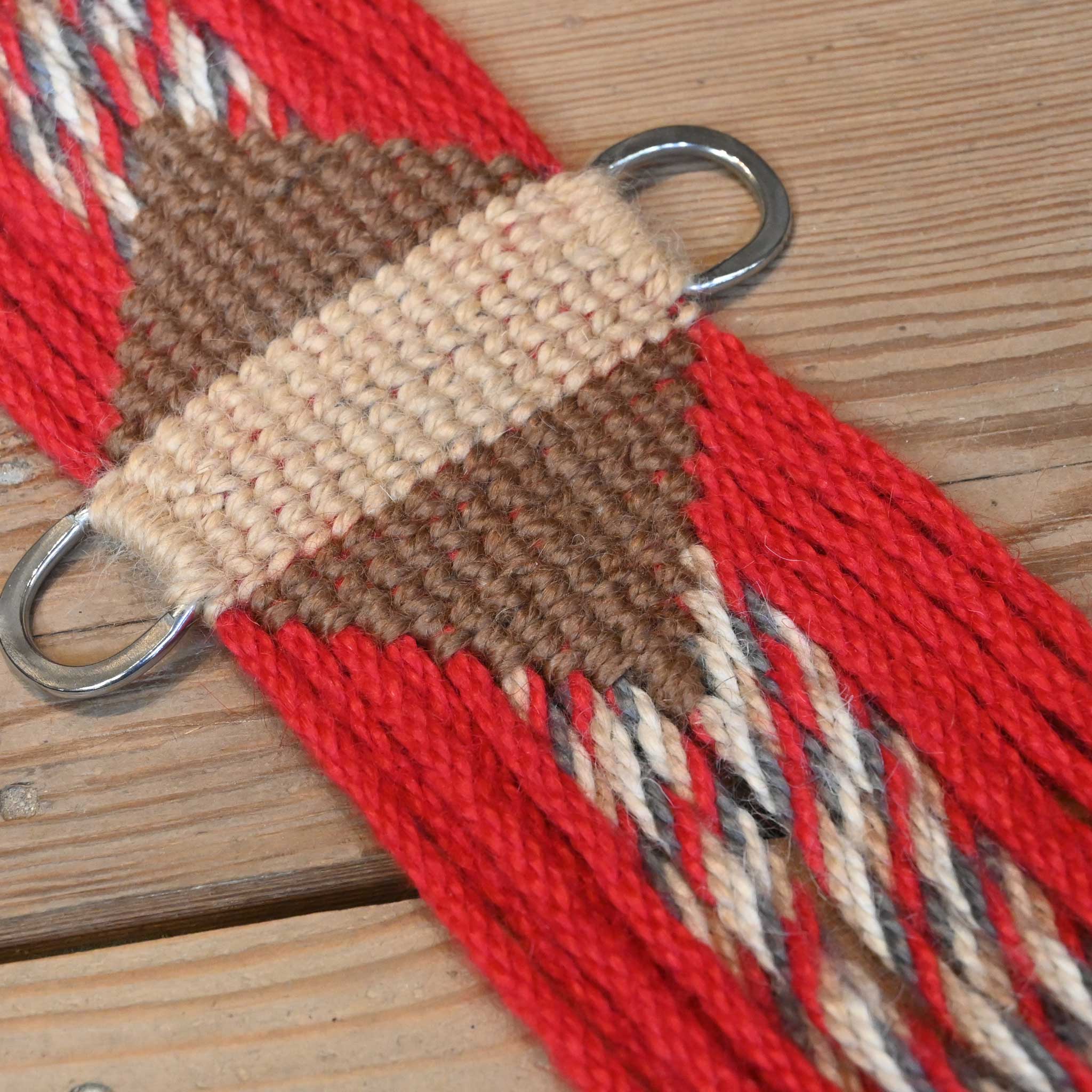 Rafter R 28" Red Mohair Cinch - Image 2