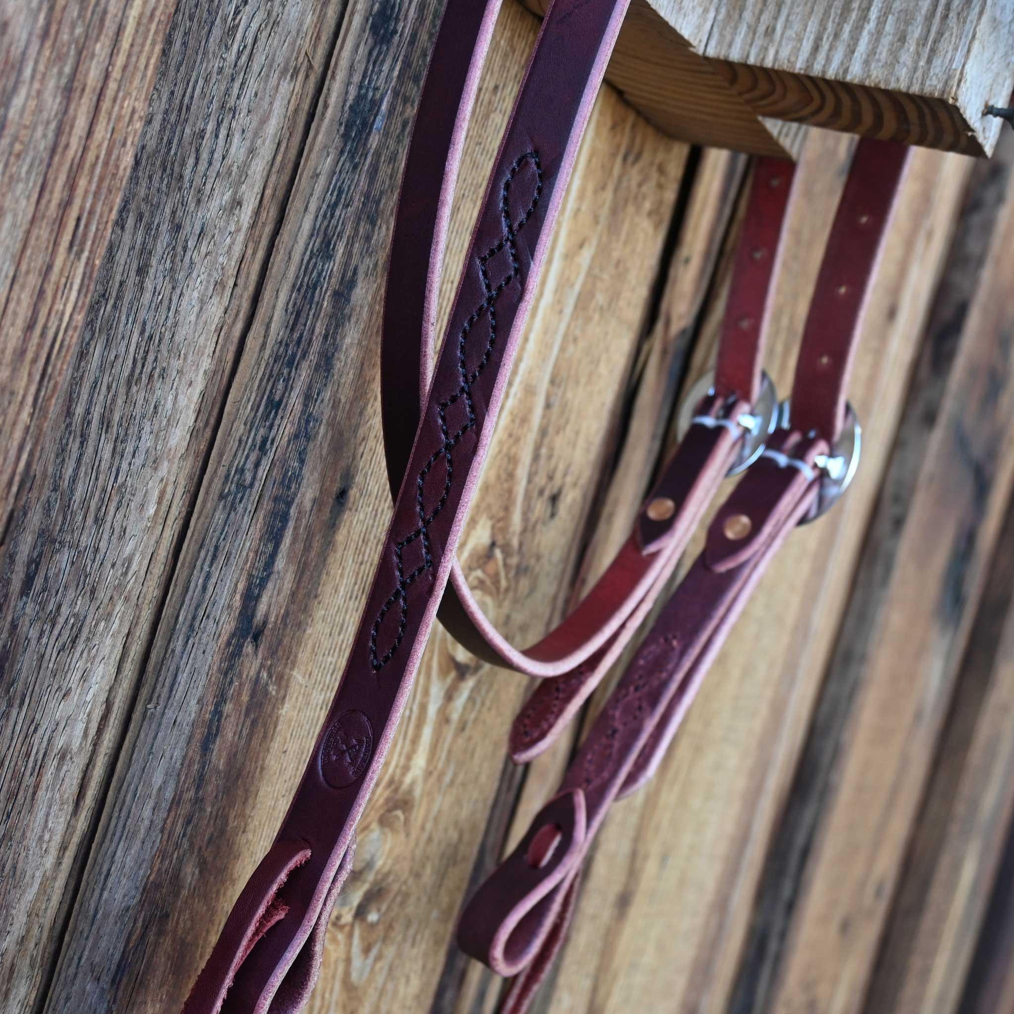 Ross Bullinger 3/4" Black Stitched Browband Headstall - Image 2