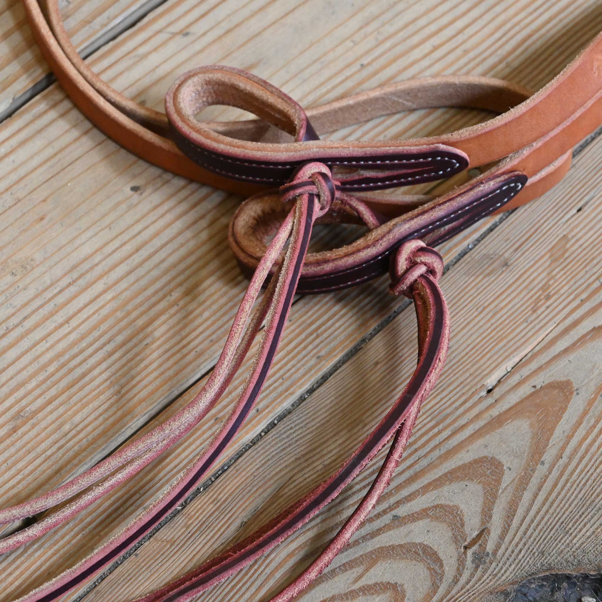 Ross Bullinger 7' 2" Roping Reins w/Pinapple Knots - Image 3