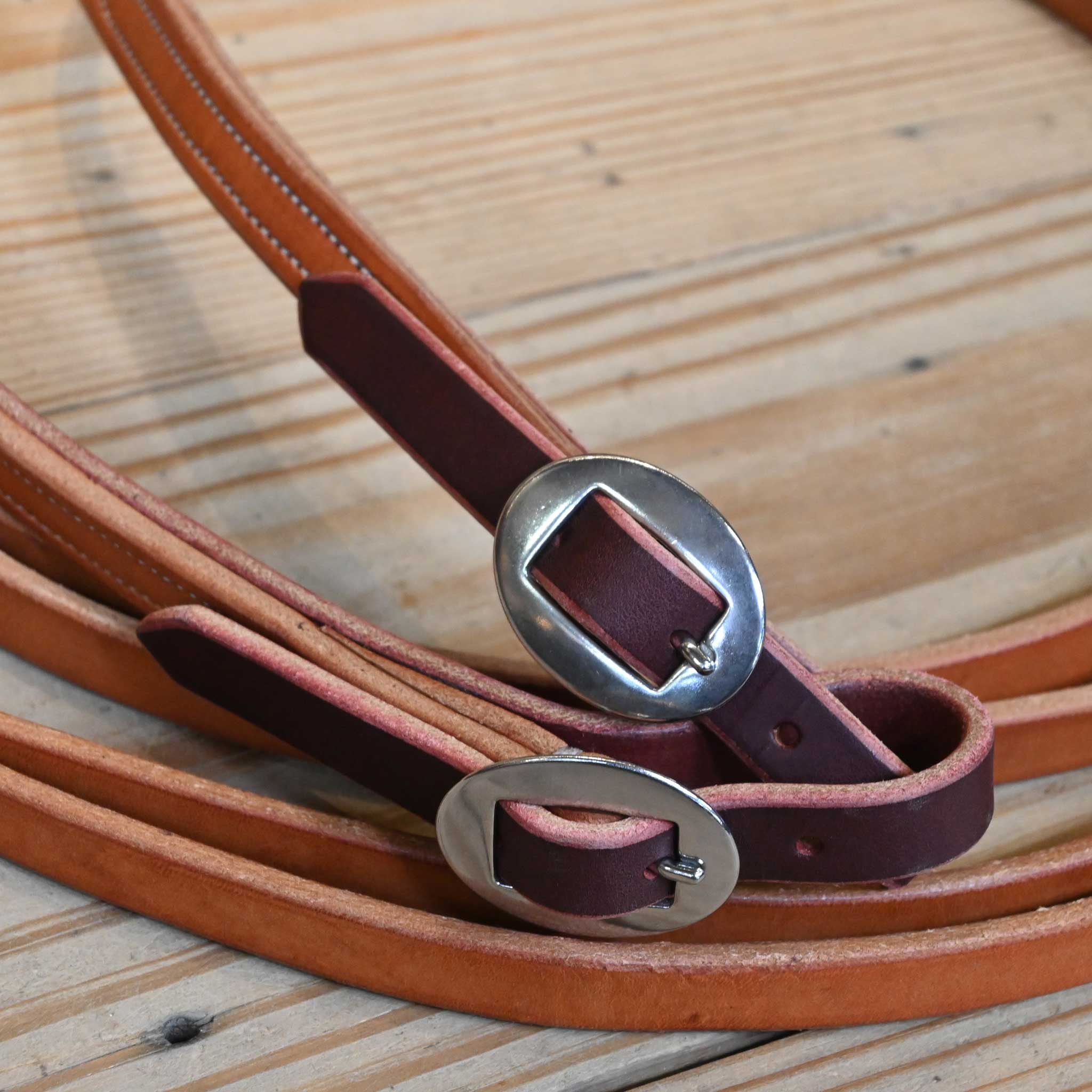 Ross Bullinger 8' 8" Leather Split Reins 102 - Image 2