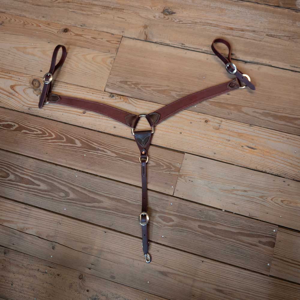 Ross Bullinger 2" Leather Medium 3-Piece Breast Collar - Image 2