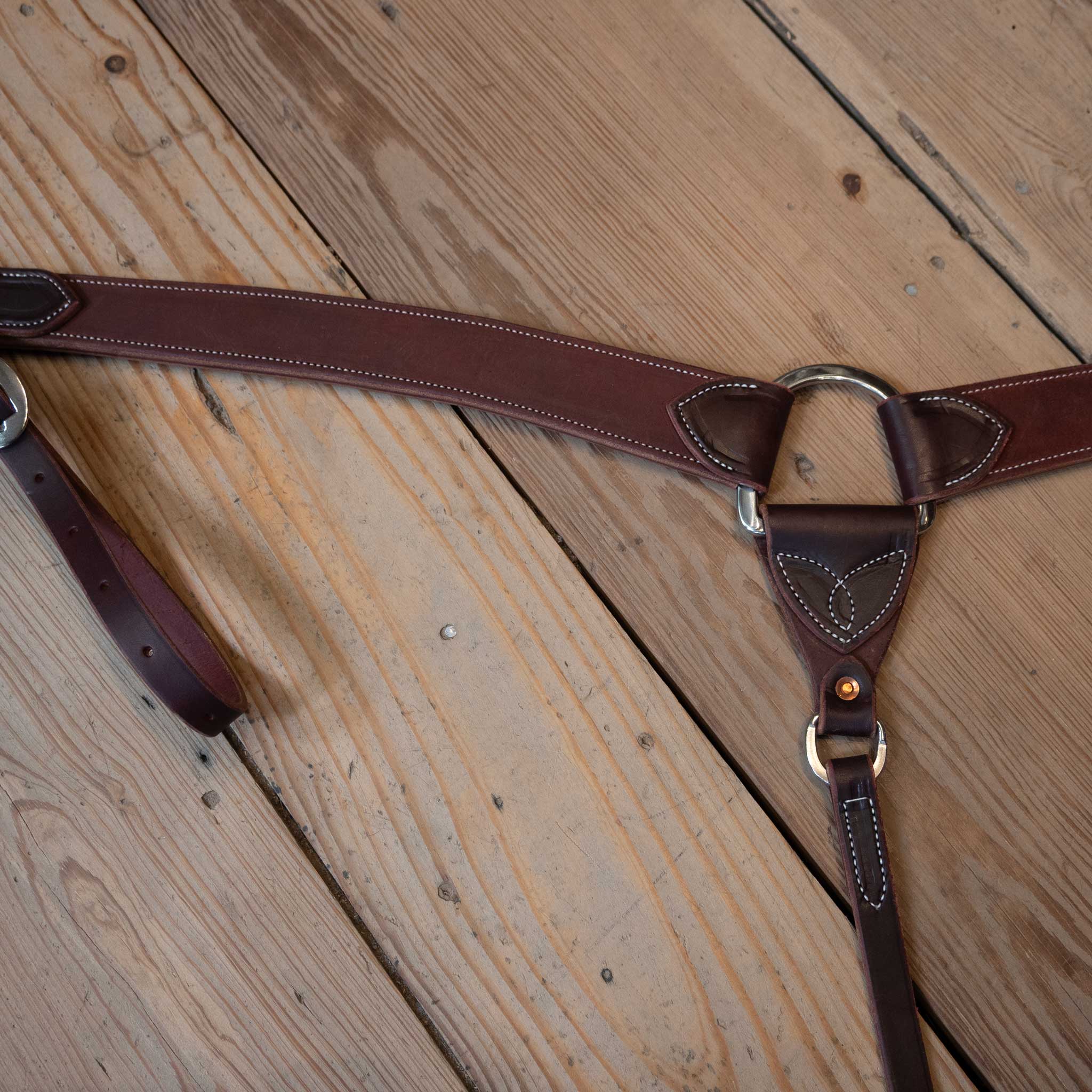 Ross Bullinger 2" Leather Medium 3-Piece Breast Collar - Image 3