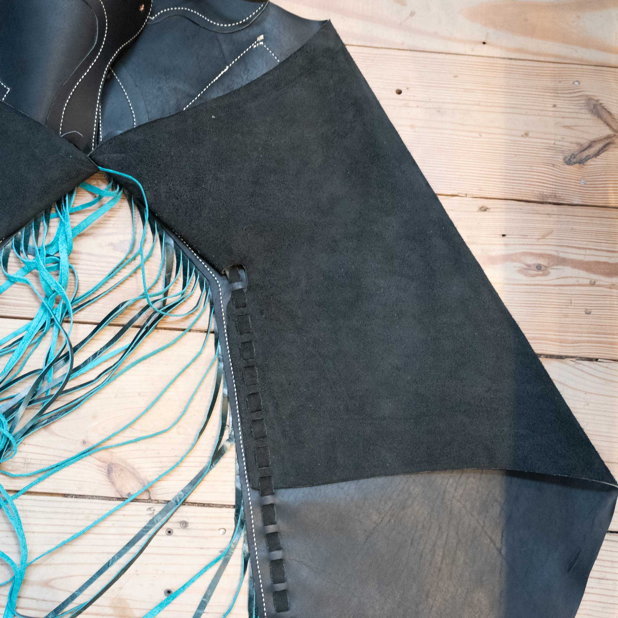Roughout Stepthrough Turquoise Chaps - Image 4