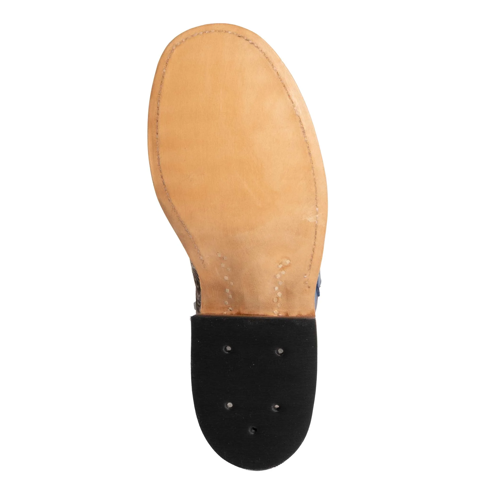 Anderson Bean Men's Round Toe Freemason Briar Blue Boot - Image 4