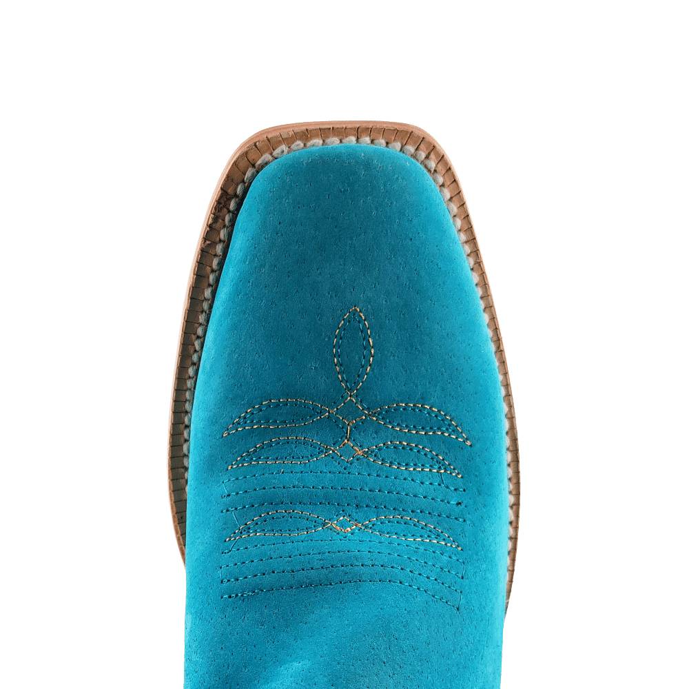 R. Watson Women's Turquoise Boar Cutter Toe Boot - Image 6