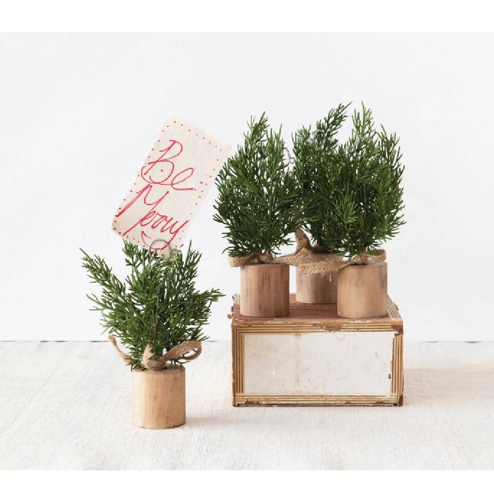 Faux Pine Tree Place Card/Photo Holder - Image 2