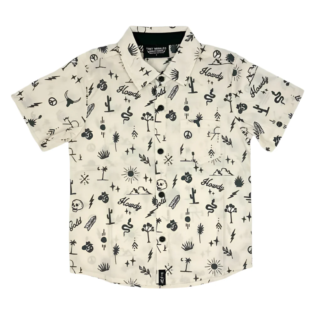 Tiny Whales Toddler Boy's Malone Button Up Shirt