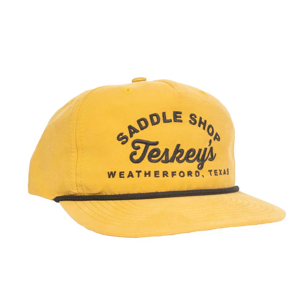 Teskey's Saddle Shop Rope Cap - Biscuit/Black Rope