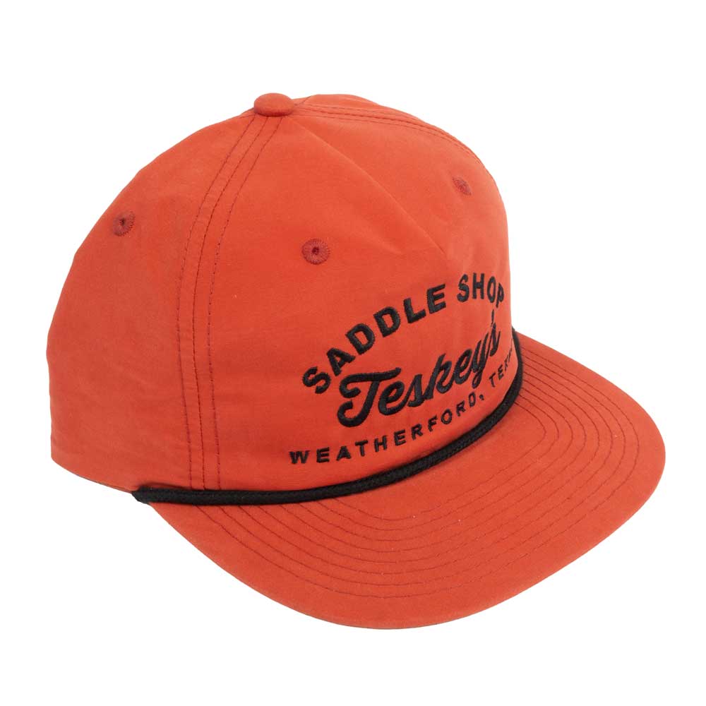 Teskey's Saddle Shop Rope Cap - Dark Orange