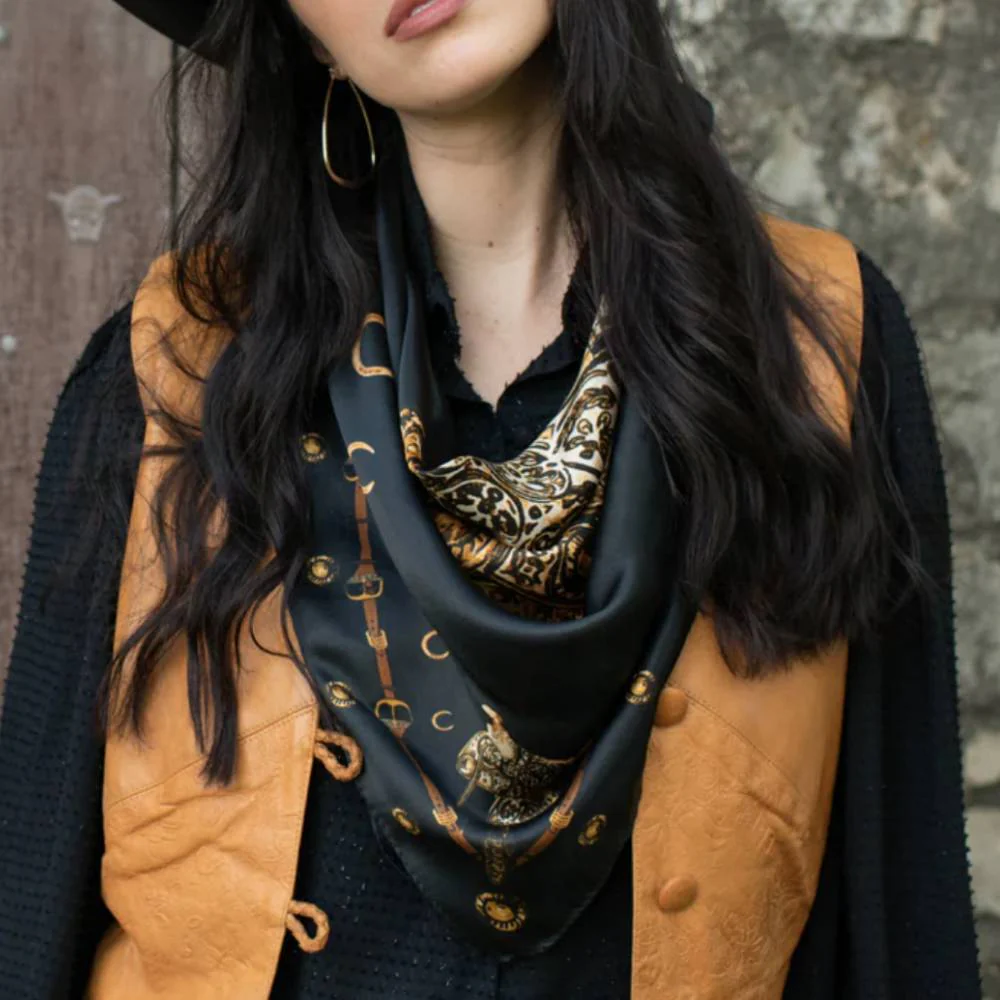Fringe Scarves "Saddle Up" Long Wild Rag - Image 3