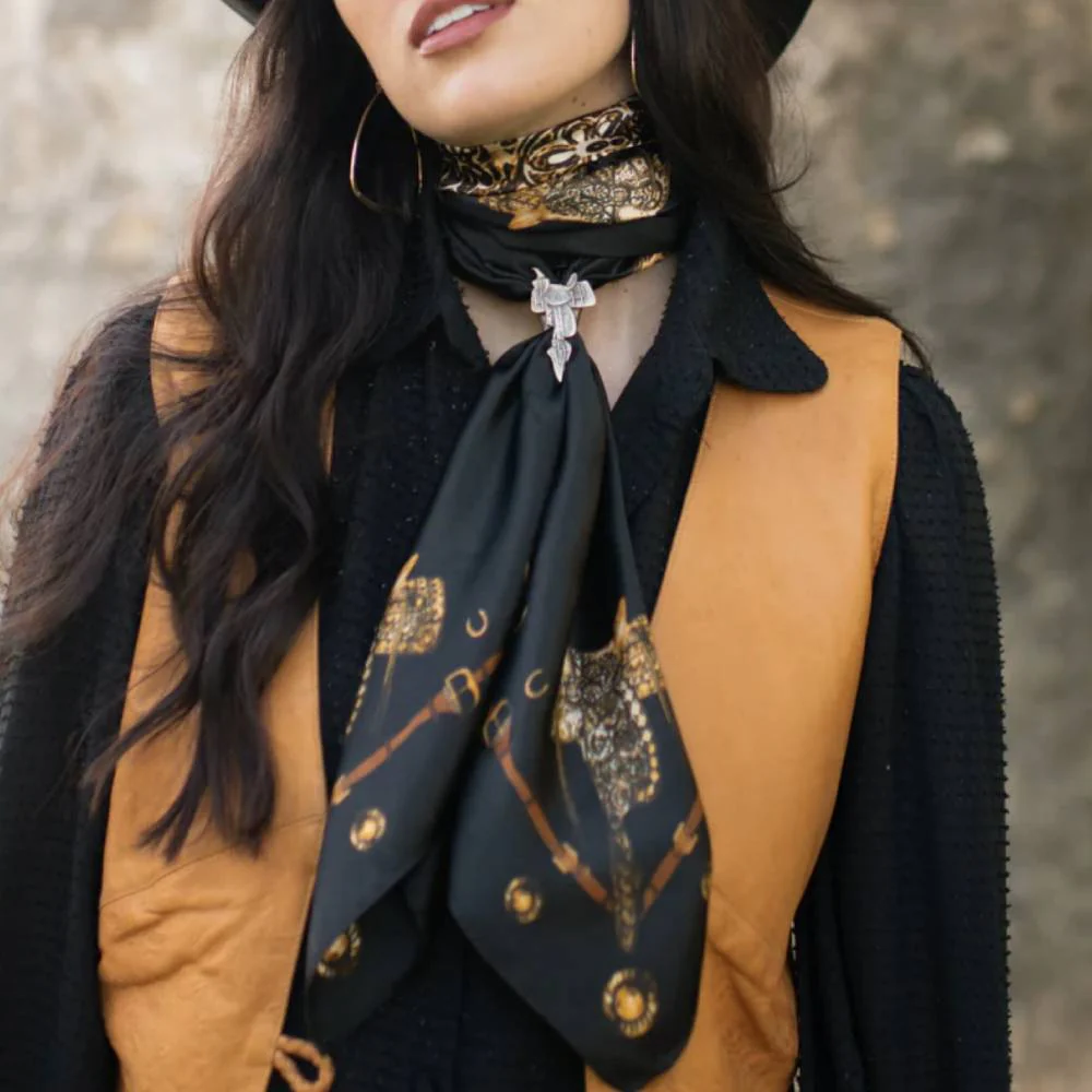 Fringe Scarves "Saddle Up" Long Wild Rag - Image 4