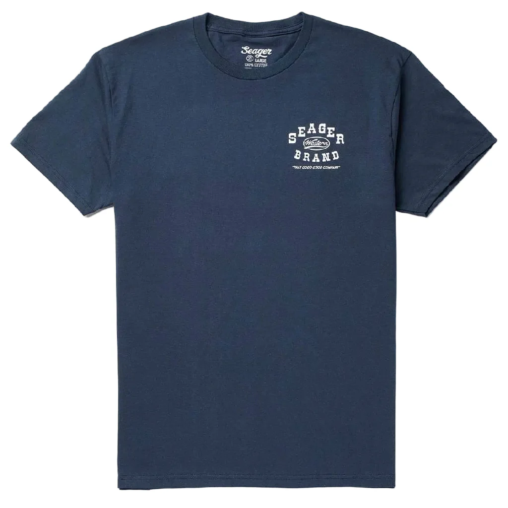 Seager Saloon Navy Tee - Image 2