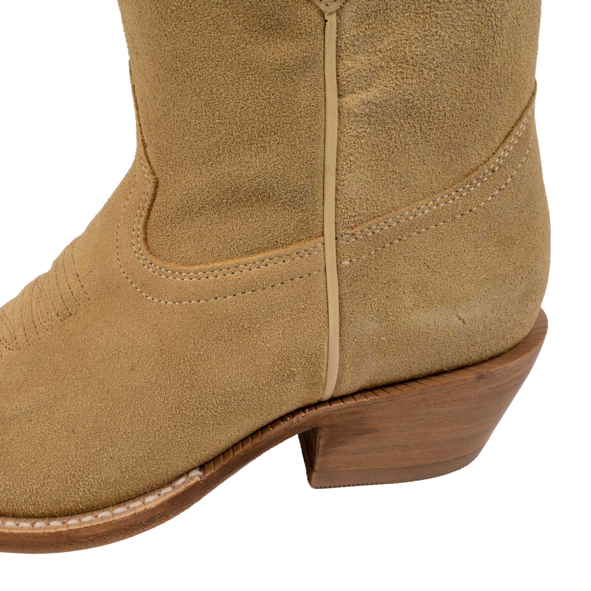 RW Ranch Women's Snip Toe Sand Roughout Western Boot - Image 2