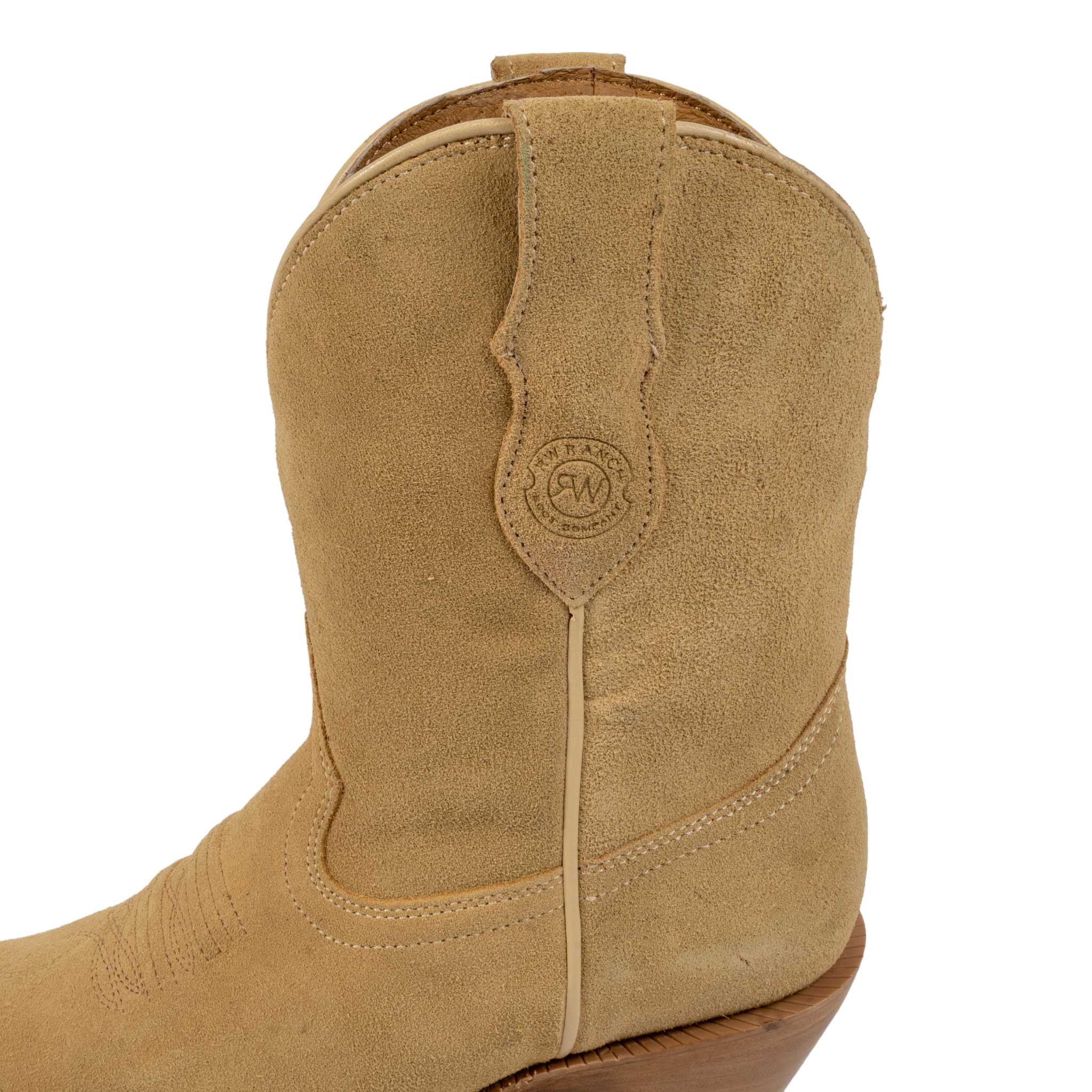 RW Ranch Women's Snip Toe Sand Roughout Western Boot - Image 3