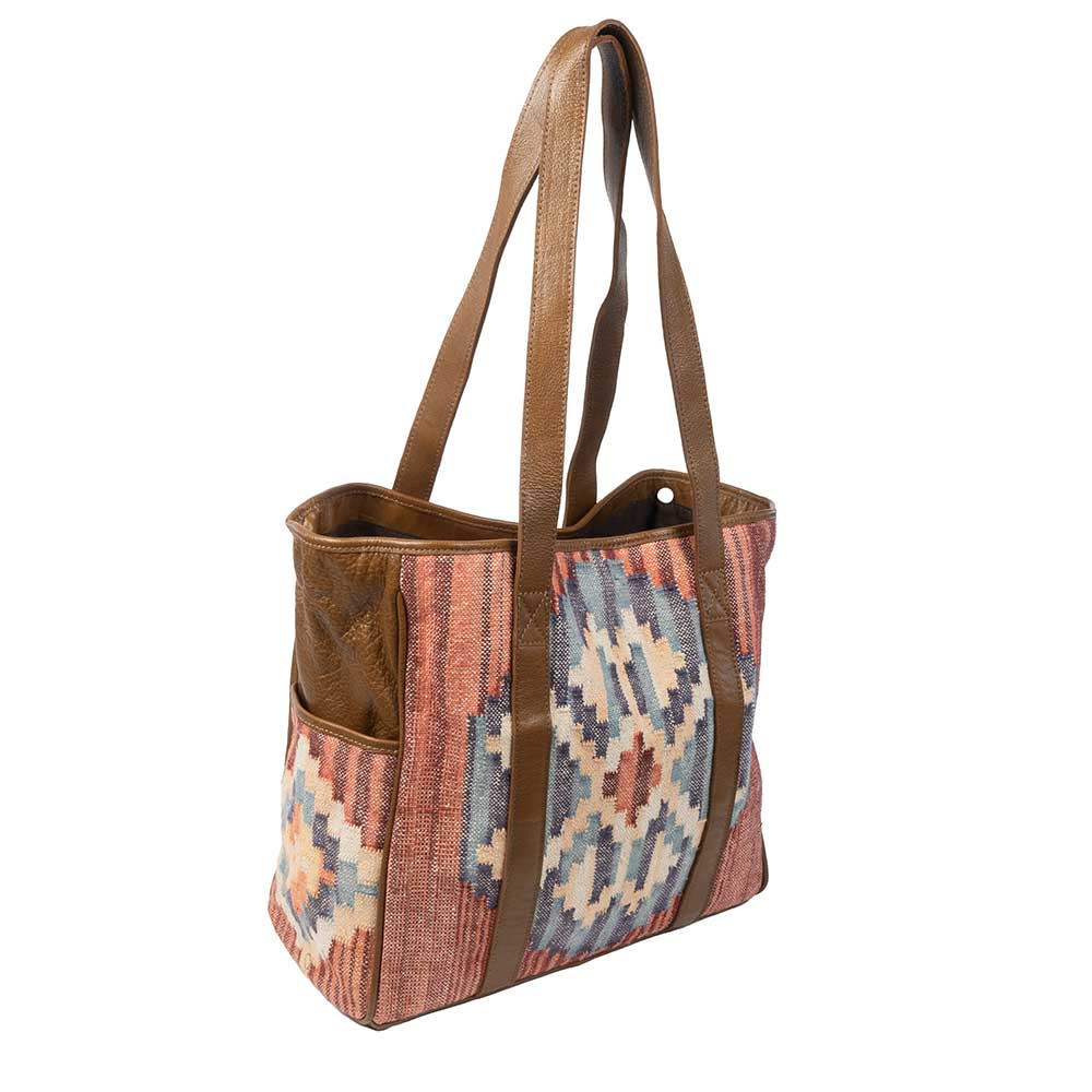 Scout Leather Co. Savannah Aztec Woven Tote - FINAL SALE*