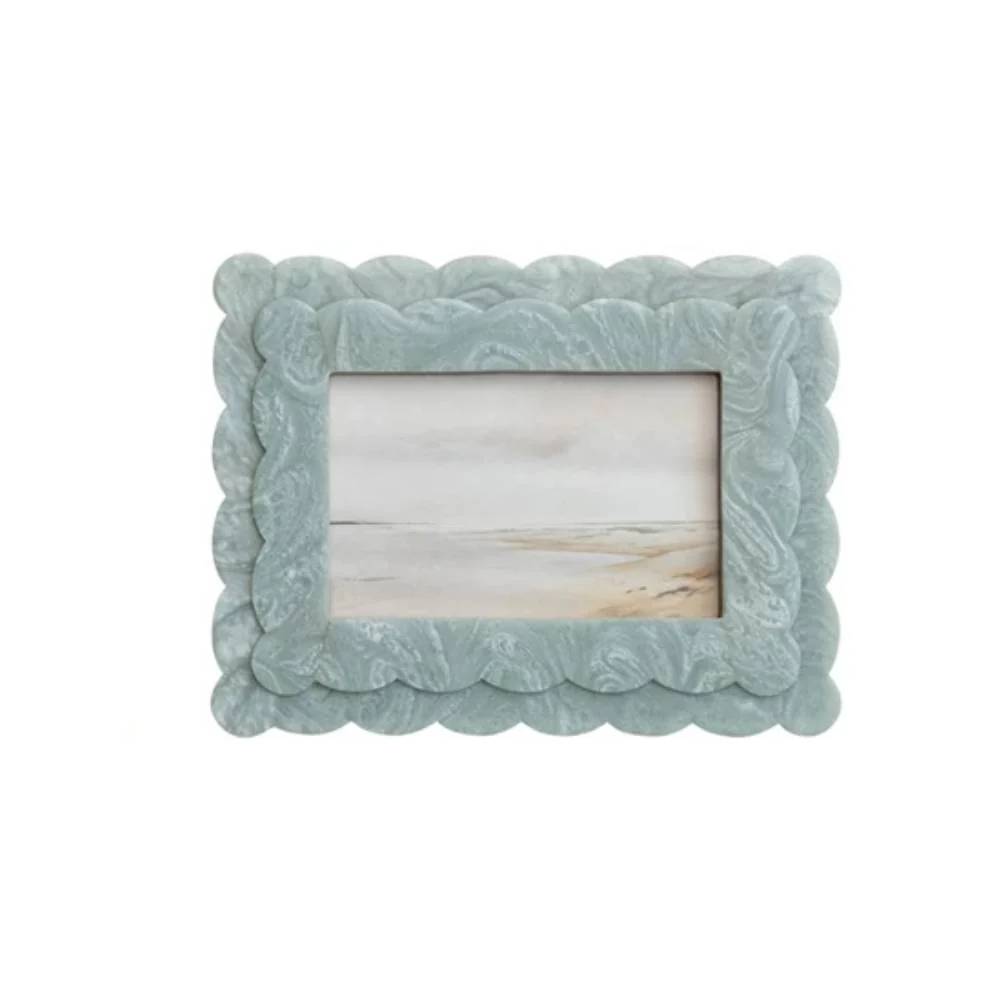 2- Layer Scalloped Resin Photo Frame - 4" x 6" - Image 3