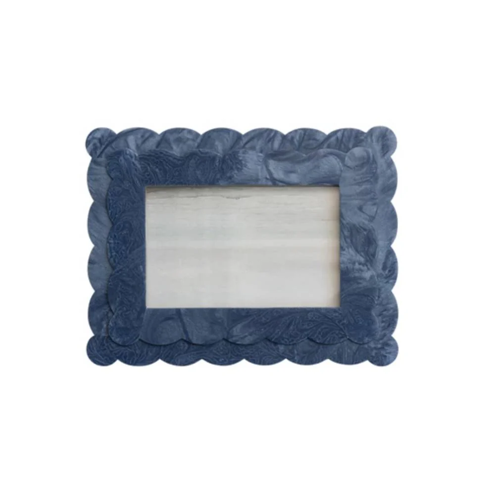 2- Layer Scalloped Resin Photo Frame - 4" x 6" - Image 4