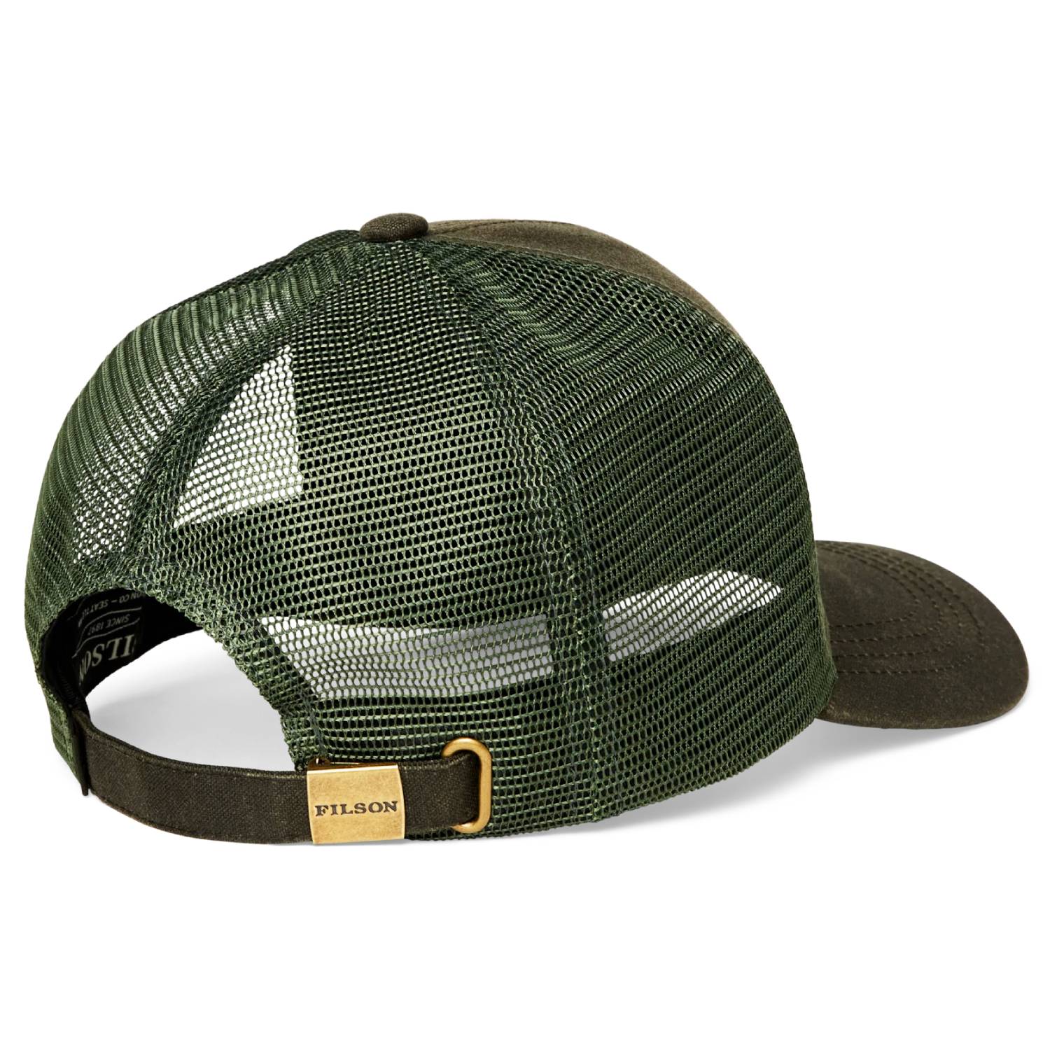 Filson Scenic Waxed Logger Mesh Cap - Otter Green - Image 2