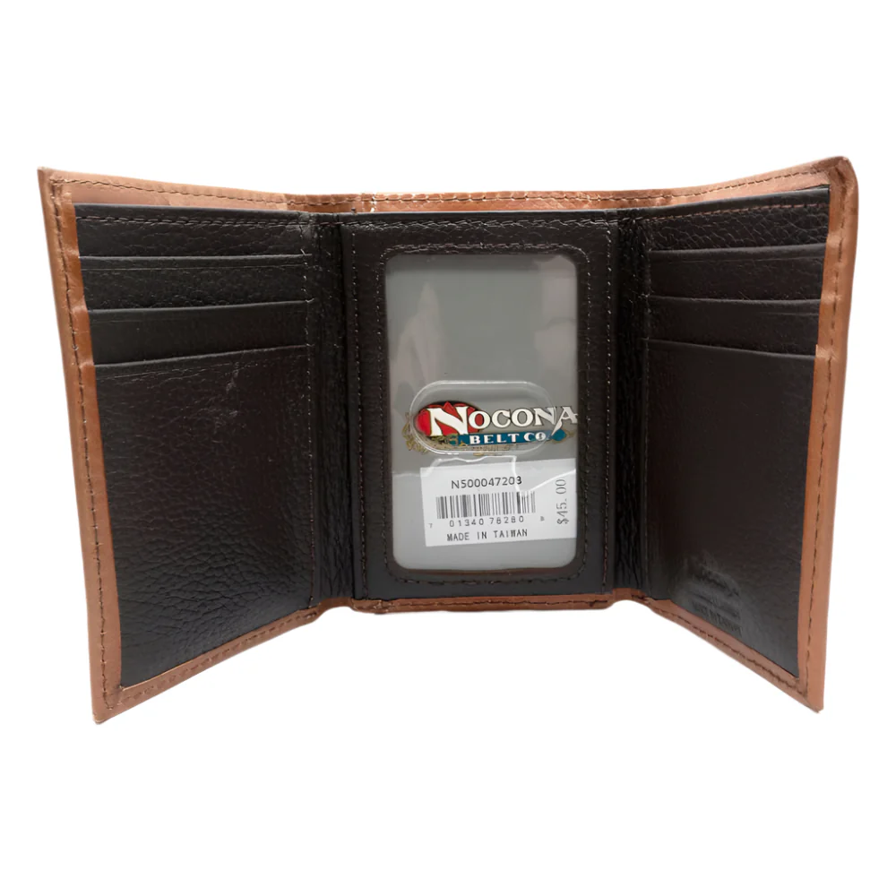 Nocona Scrolling Embossed Trifold Wallet - Image 2