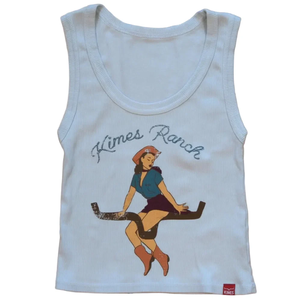 Kimes Ranch Women's See Saw Ice Blue Tank