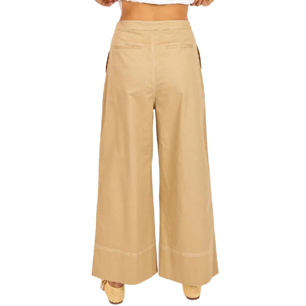 Sage The Label Seedling Khaki Ivory Pants - Image 2