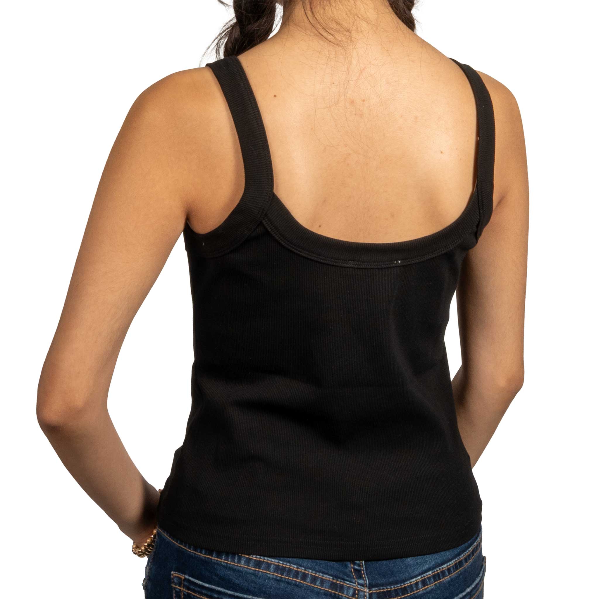 Shay Black Tank Top - Image 2