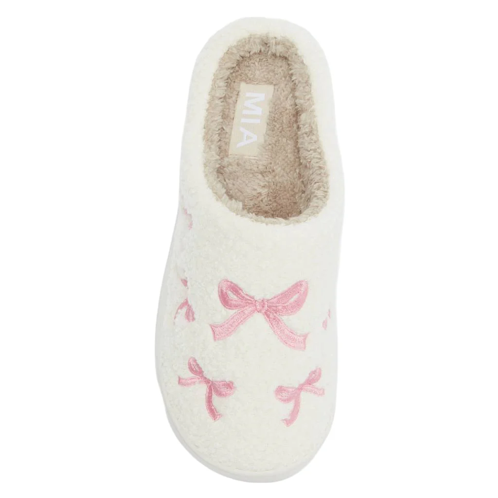 MIA Shearling Bow Slipper - Image 3