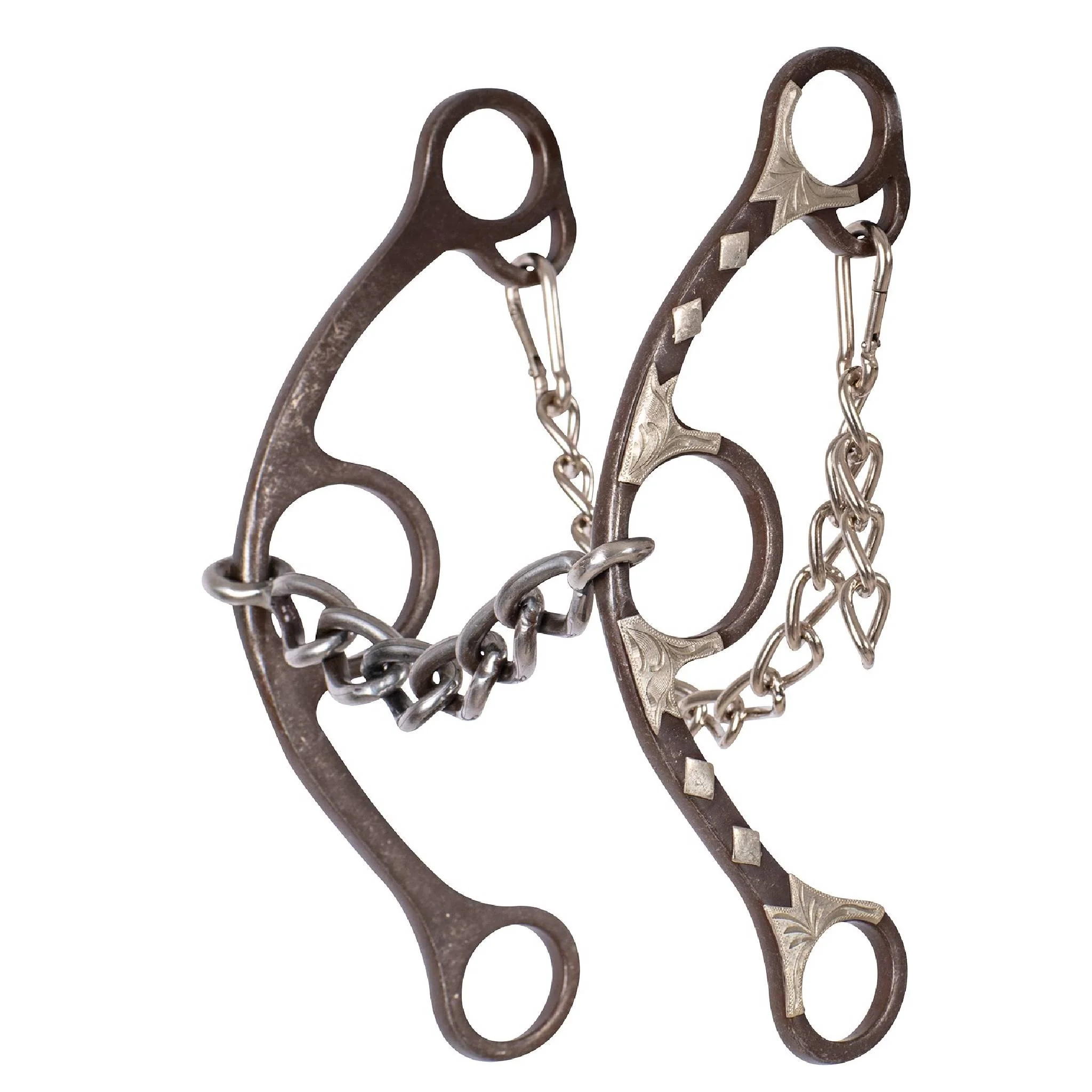 Sherry Cervi Long Shank Gag Barrel Bit w/Chain