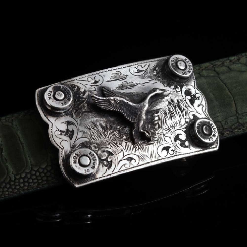 Comstock Heritage Shotgun Shell and Duck Buckle - Image 2