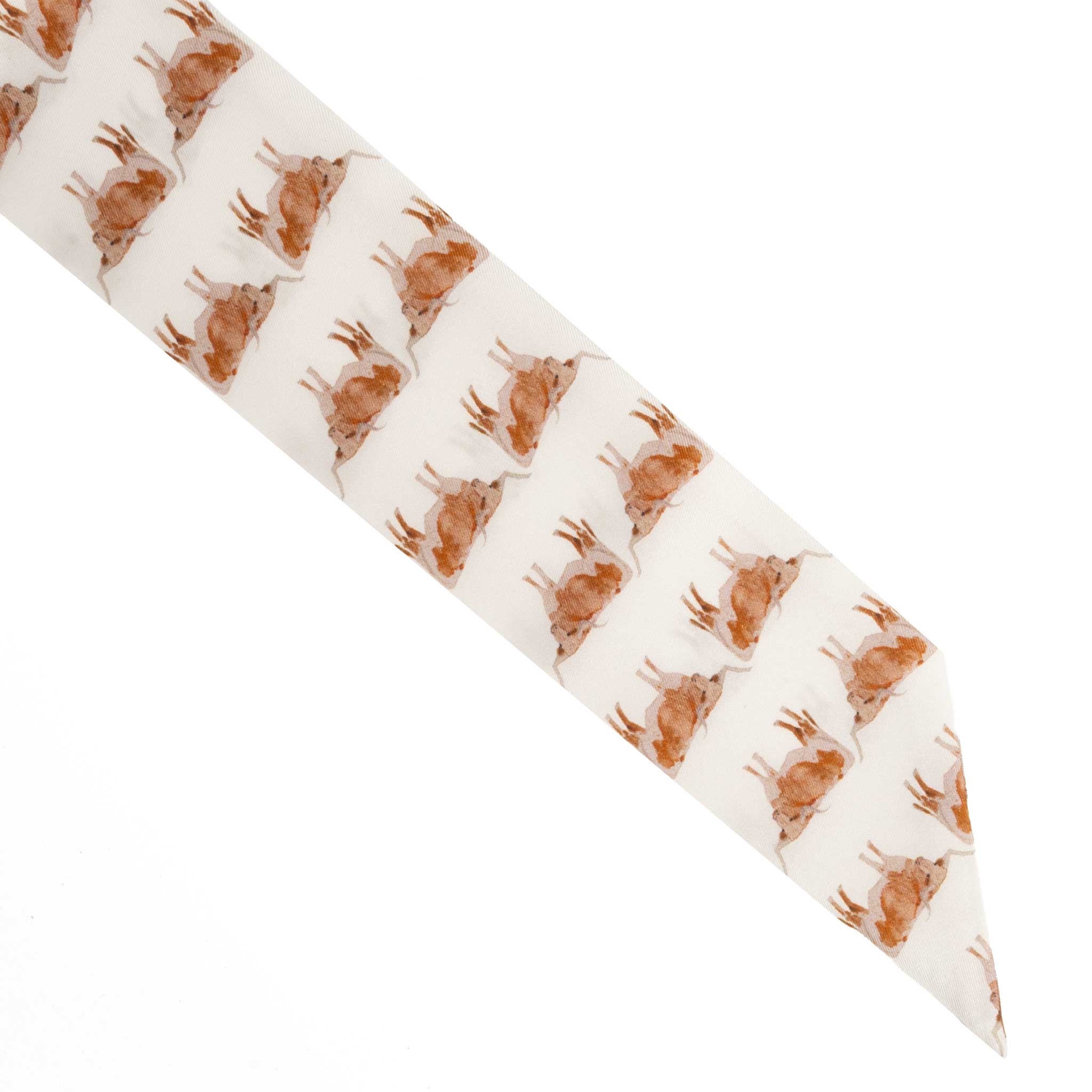 Silk Steer Frilly Scarf - Image 2