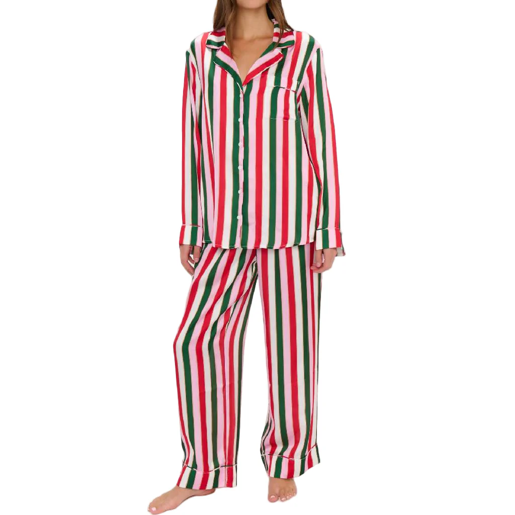Show Me Your Mumu Silky Jolly Stripes PJ Set - FINAL SALE
