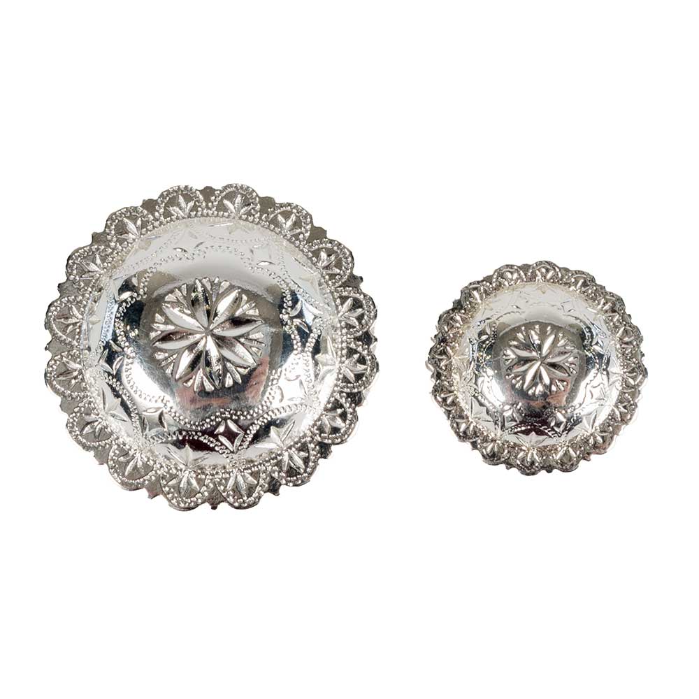 Bright Silver Windrose Concho - Image 2