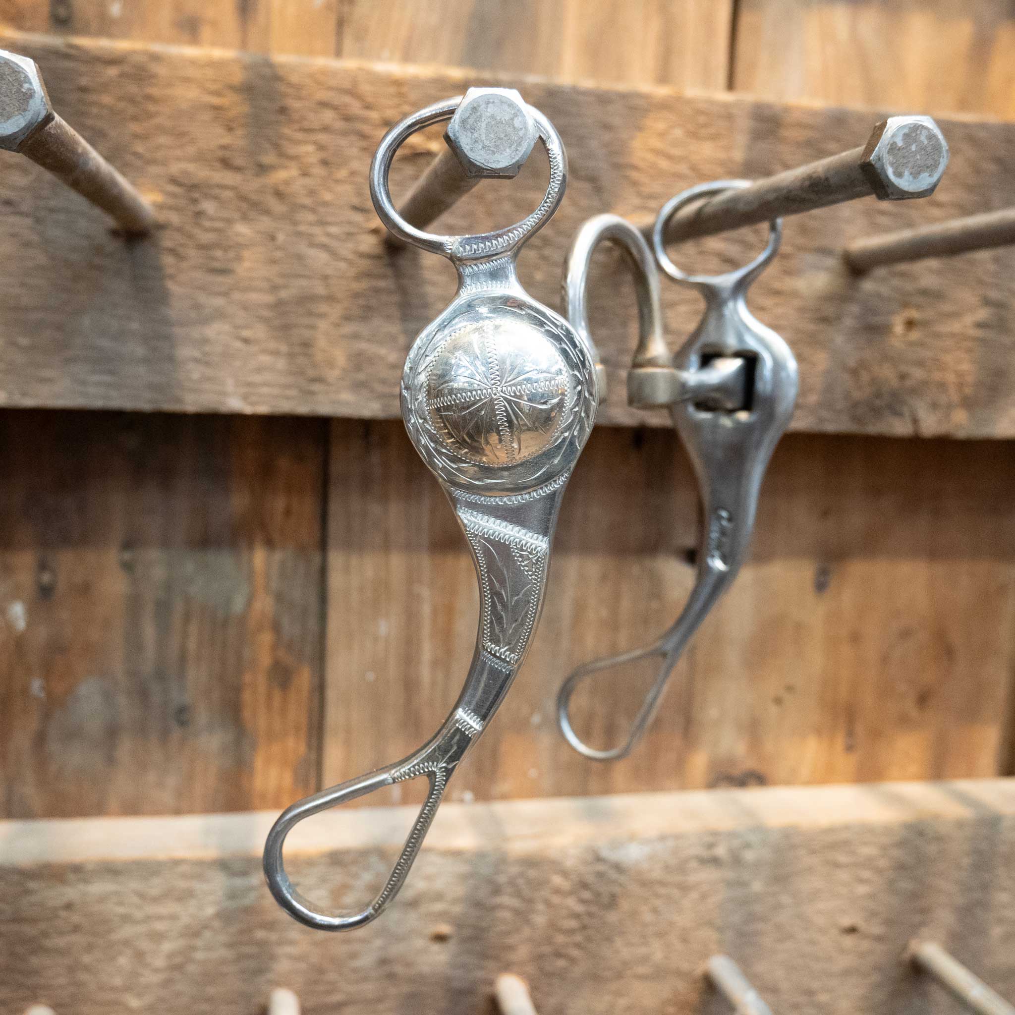 Cutrell Single Concho Correction Bit w/Copper Inlay