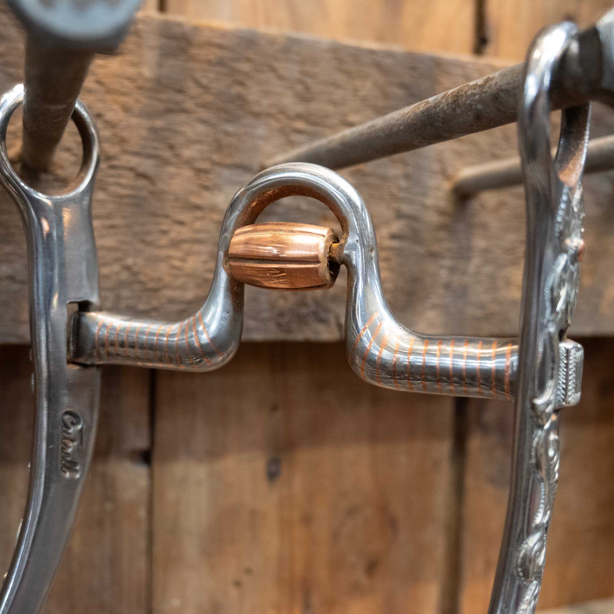 Silver Mounted Cutrell Solid Port Bit w/Copper Inlay - Image 3