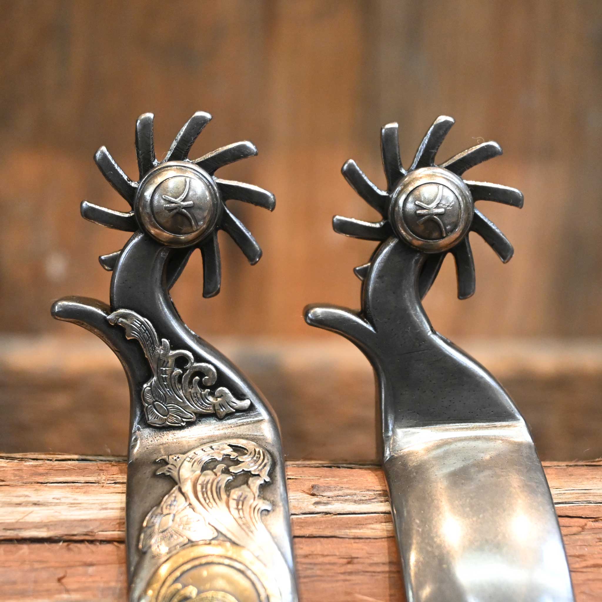 Silver Mounted Kerry Kelley Hurricane Spurs 2047 - Image 3