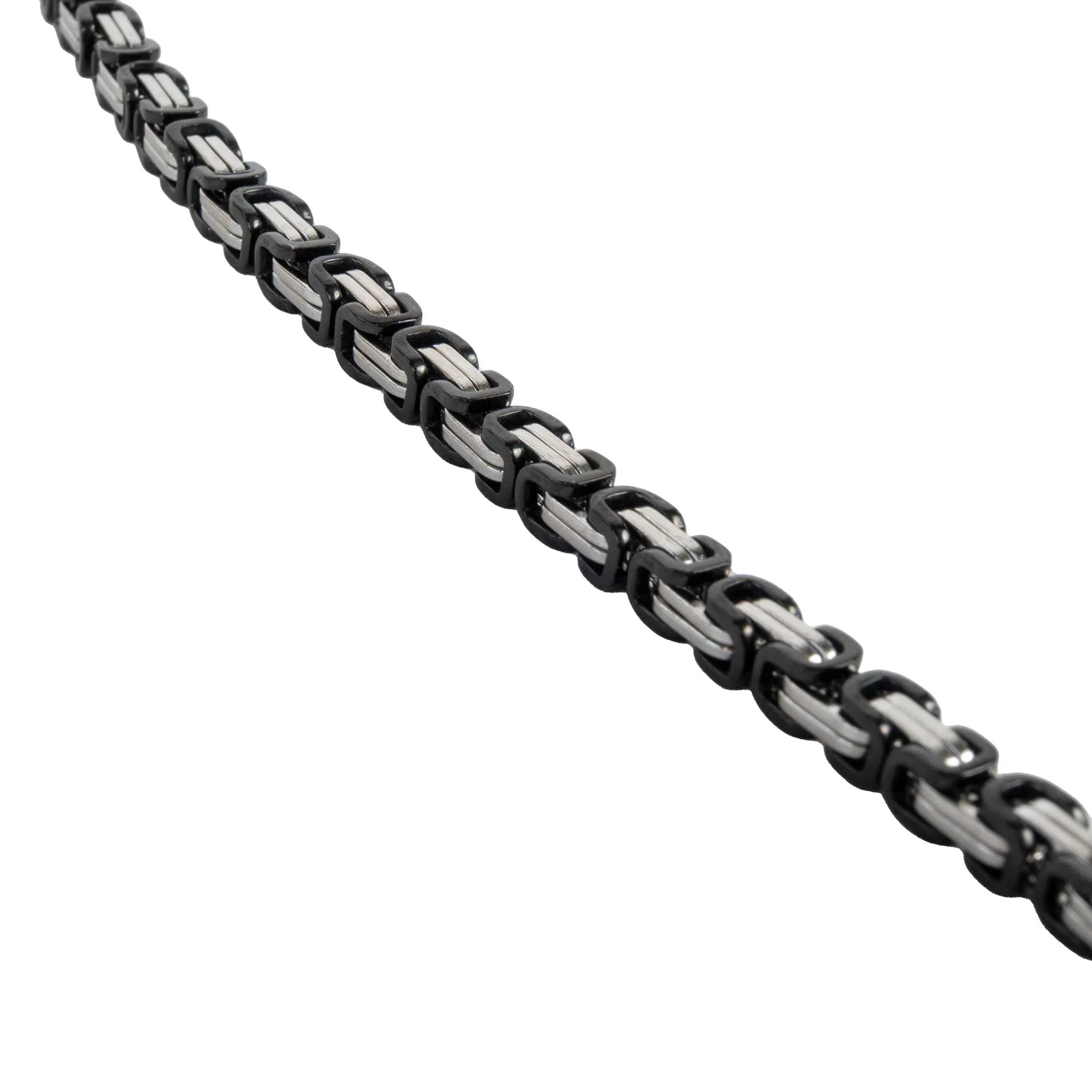 Silver Strike 24" Matte Engraved Scroll Necklace - Image 3
