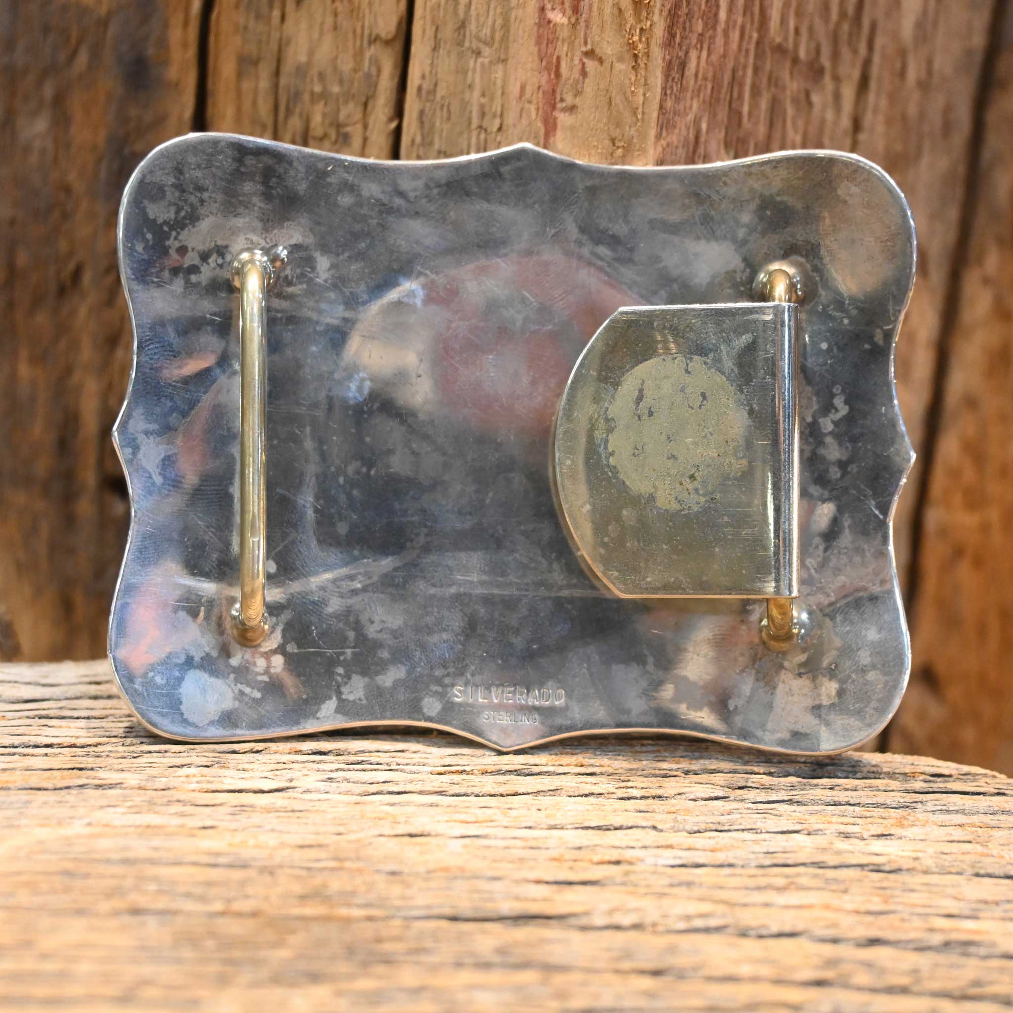 Silverado Sterling Silver Bronc Rider Belt Buckle - Image 2