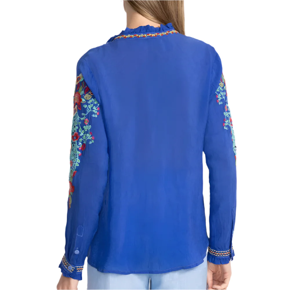 Johnny Was Simone Blouse - Rose Bluing - Image 2
