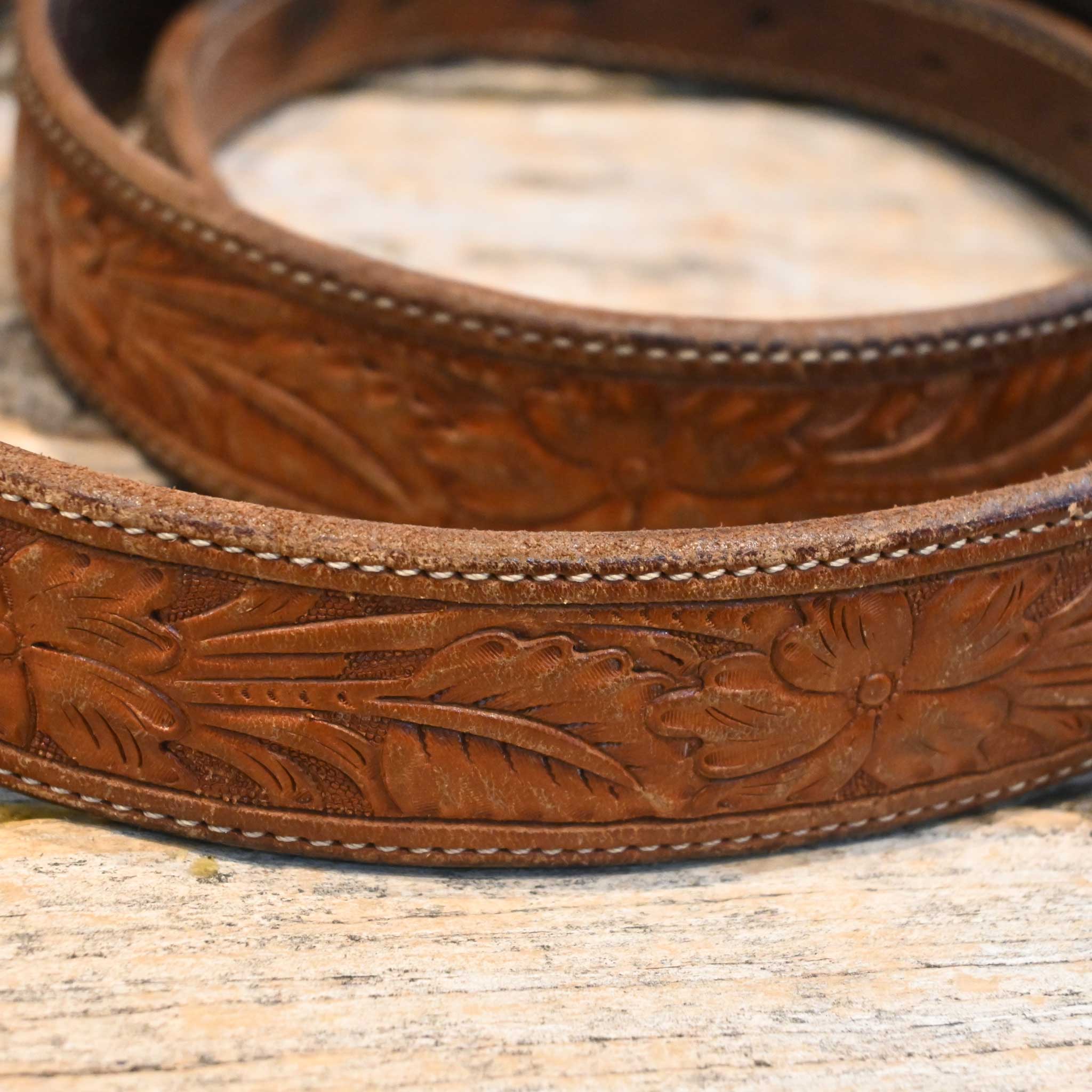 Size 34" Bohlin Belt w/Soul Ages Sterling Silver & 10k Gold Buckle - Image 2