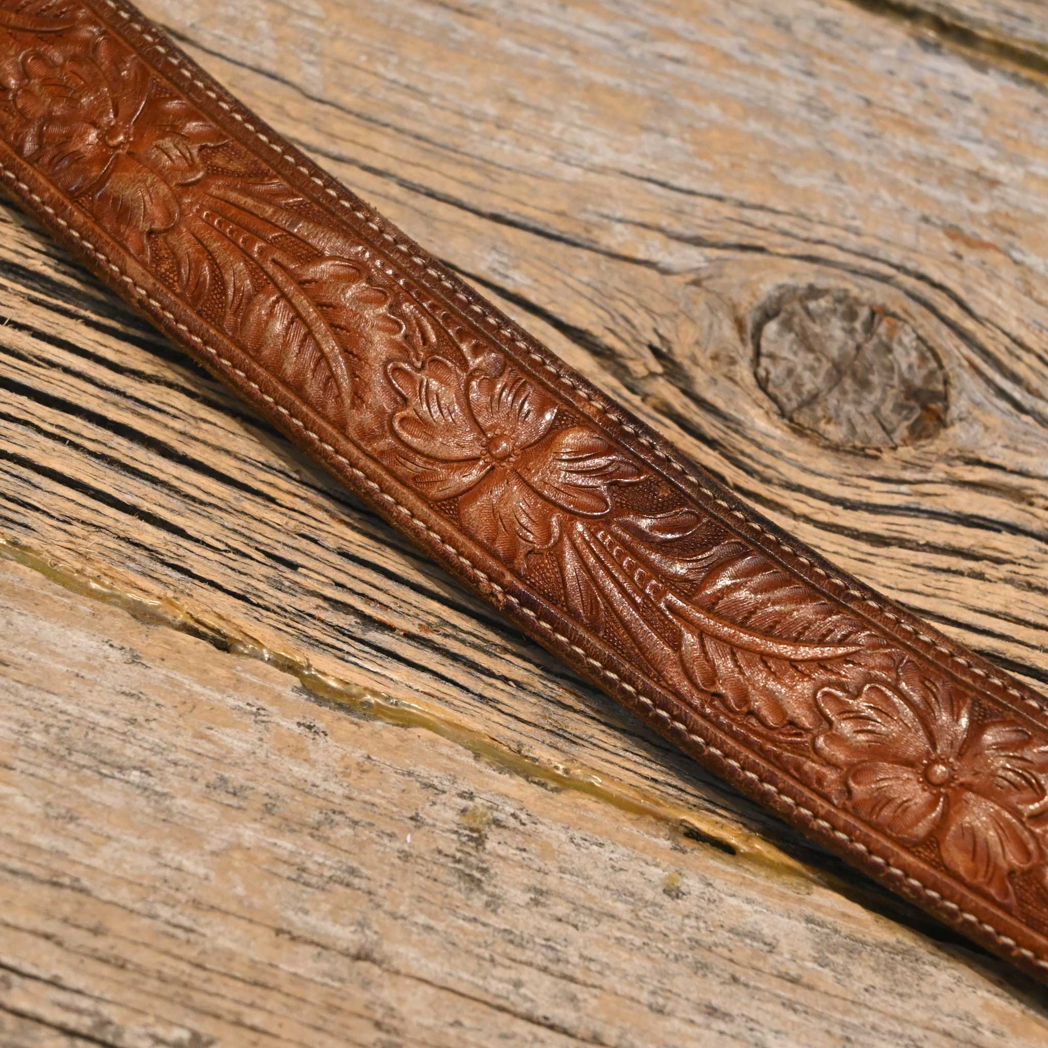 Size 34" Bohlin Belt w/Soul Ages Sterling Silver & 10k Gold Buckle - Image 4