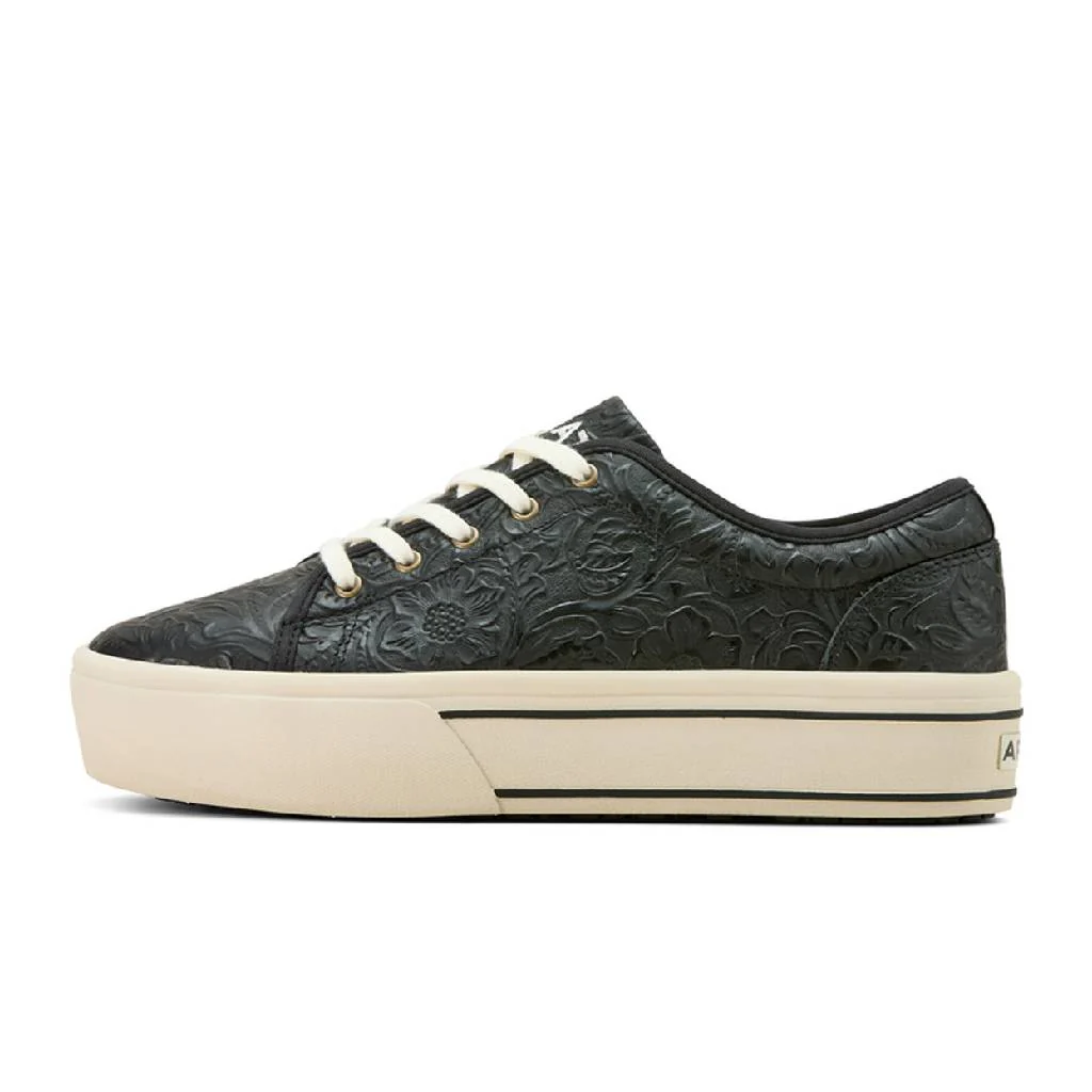 Ariat Women's Skylar Black Floral Embossed Sneaker - Image 2