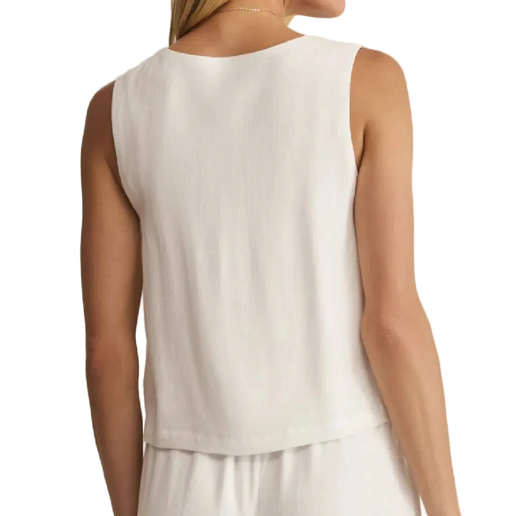 Z Supply Sleeveless Charli White Top - Image 2