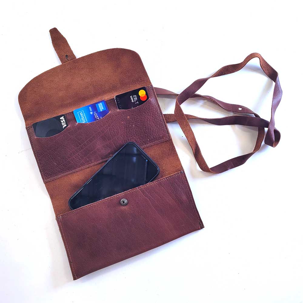 Beddo Mountain Leather Sling Wallet Crossbody - FINAL SALE