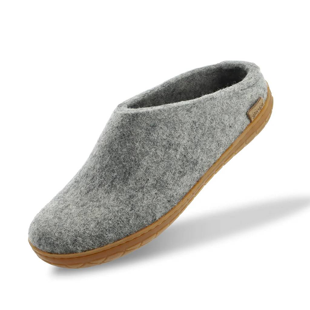 Glerups Women's Natural Rubber Honey Grey Slip On Shoe