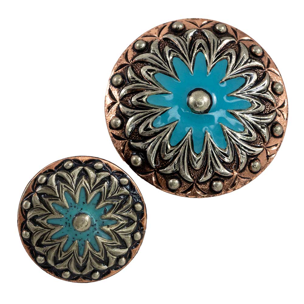 Turquoise Flower Concho - Image 2