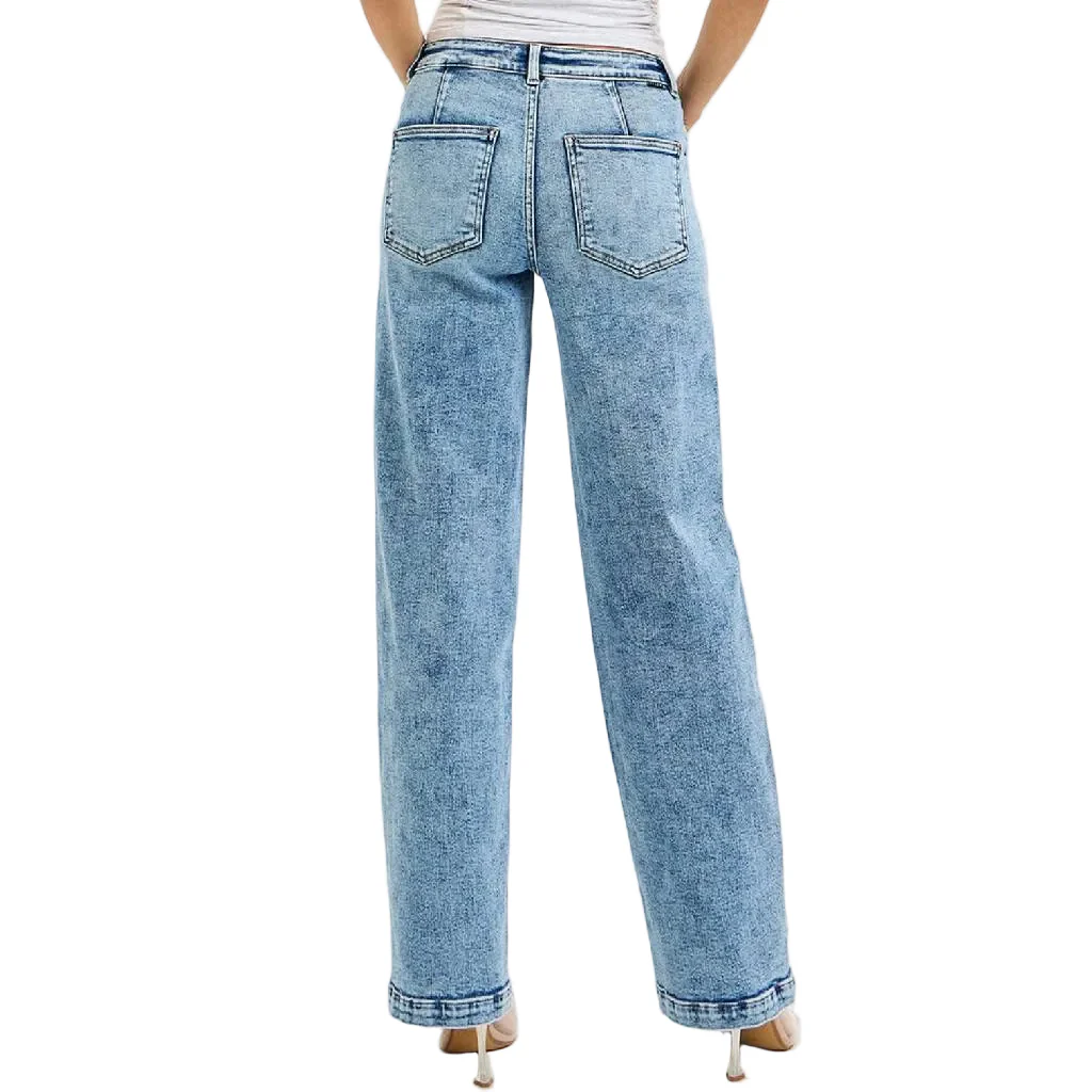 Risen Slouchy Baggy Patch Pocket Detail Jean - Image 2