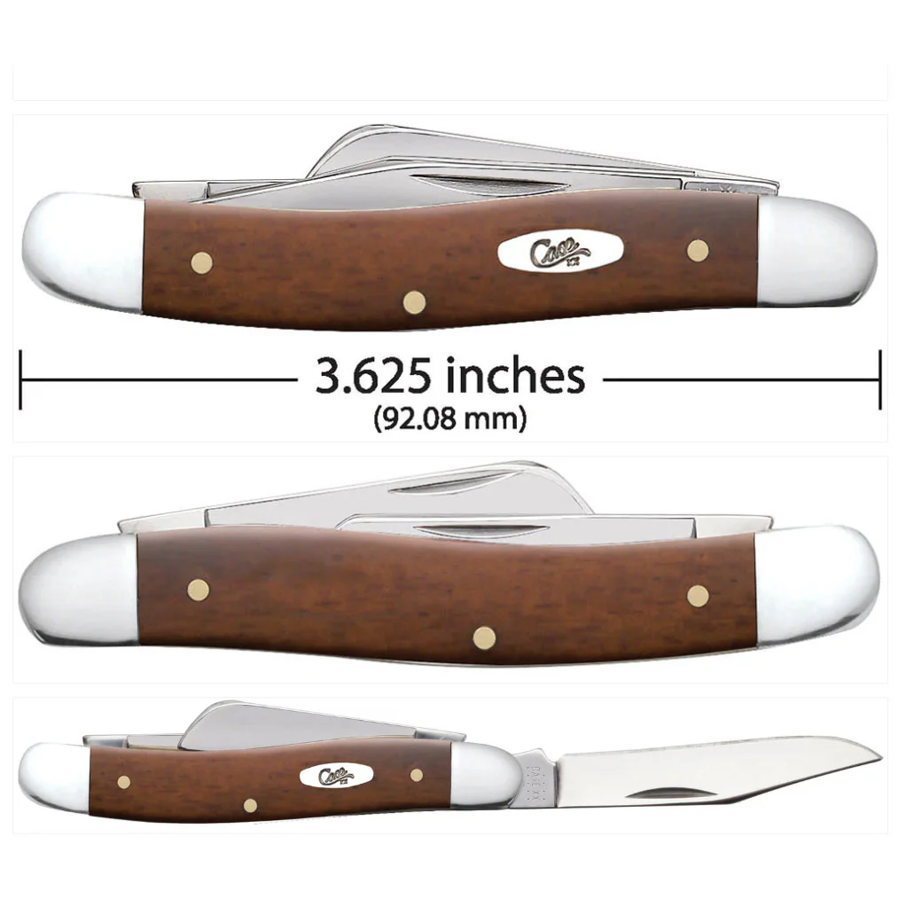 Case Smooth Chestnut Bone Medium Stockman - Image 3