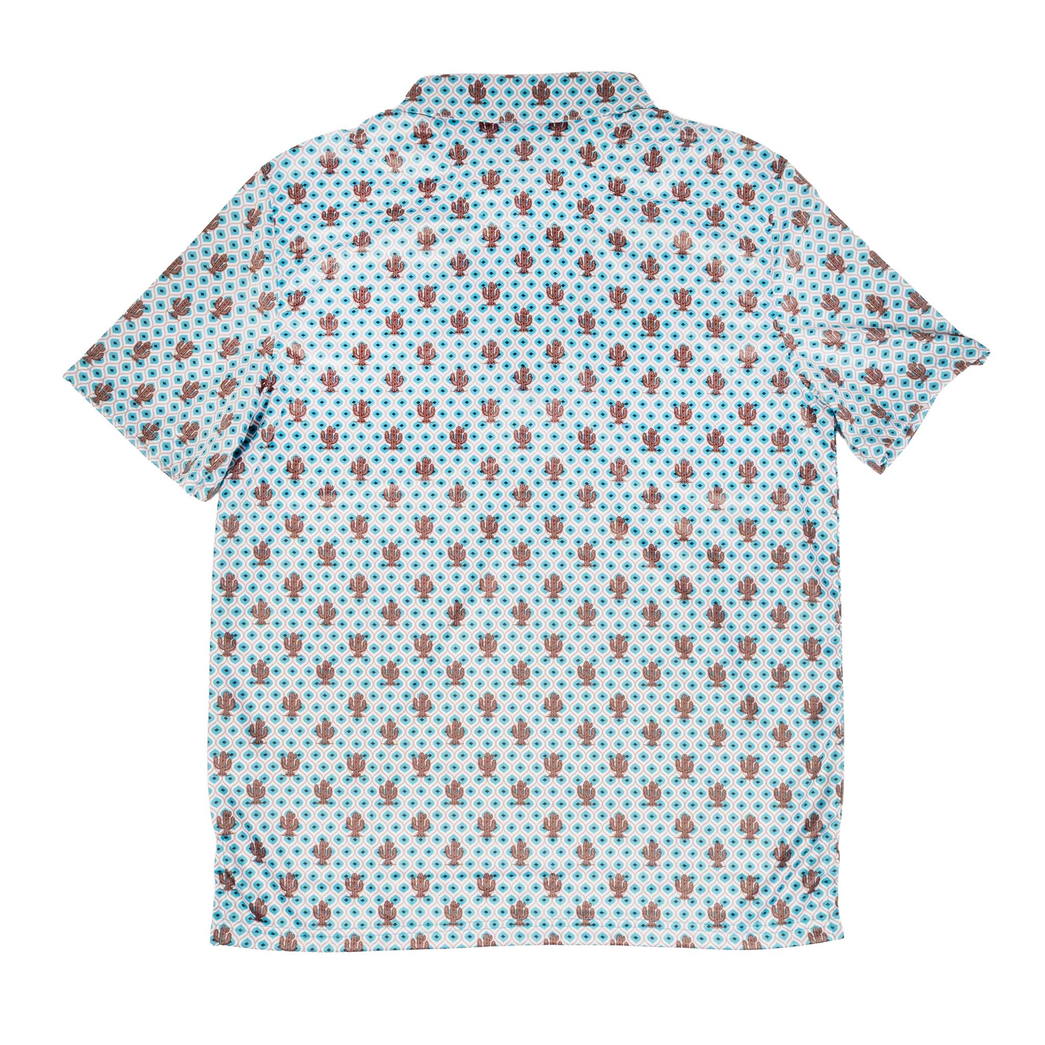 Panhandle Slim Men's Turquoise Pearl Snap Polo Shirt - Image 2
