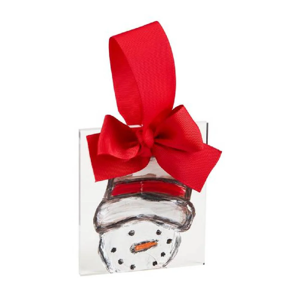 Mud Pie Snowman Acrylic Christmas Ornament - FINAL SALE