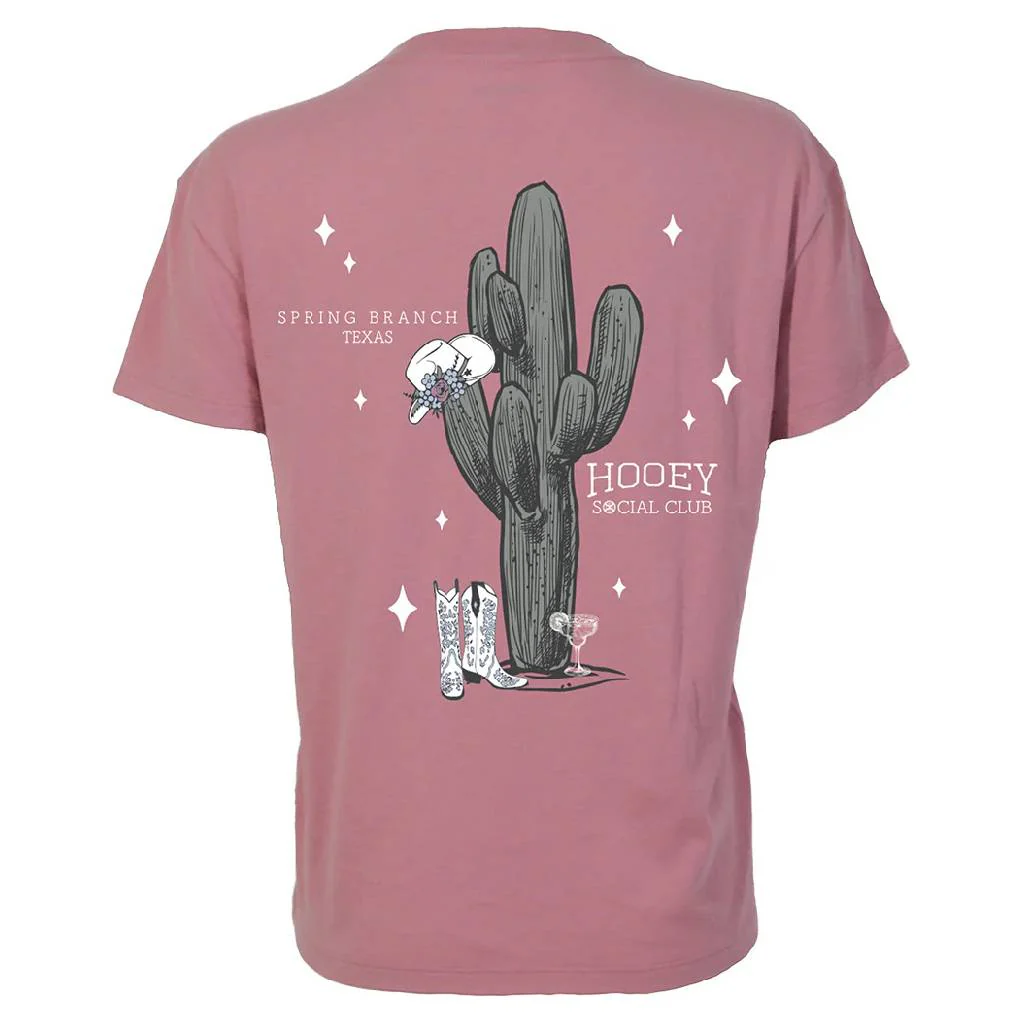Hooey Women's Social Club Pink Tee